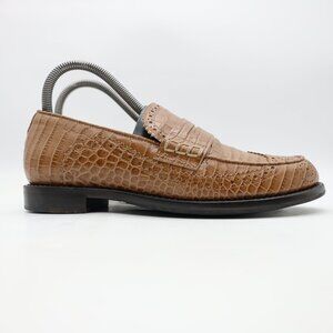 The Office Of Angela Scott Women's EU 38 Ms. Charlotte Tobacco Slip On Loafers